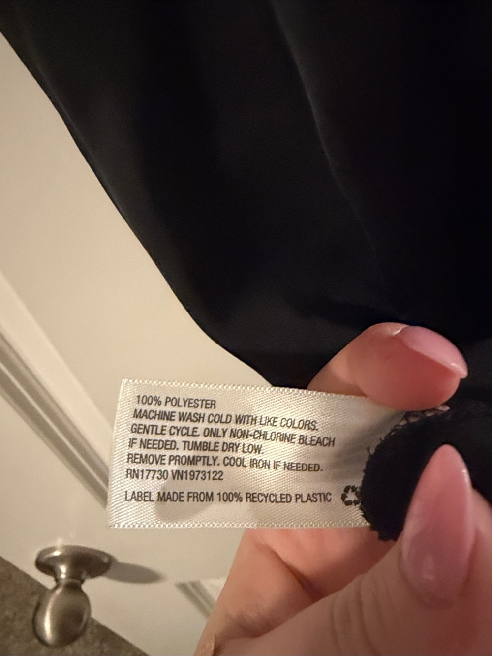 a new day Black Satin Slip Maxi Dress - Picture 6 of 6